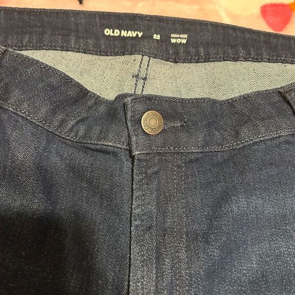 NWT Old Navy Blue WOW Jean Shorts with Rolled Hem - Picture 6 of 10